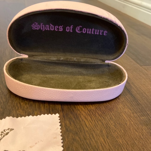 Y2K VINTAGE JUICY COUTURE SUNGLASSES CASE & CLOTH ROYAL CROWN BROWN TORTOISE main image 11